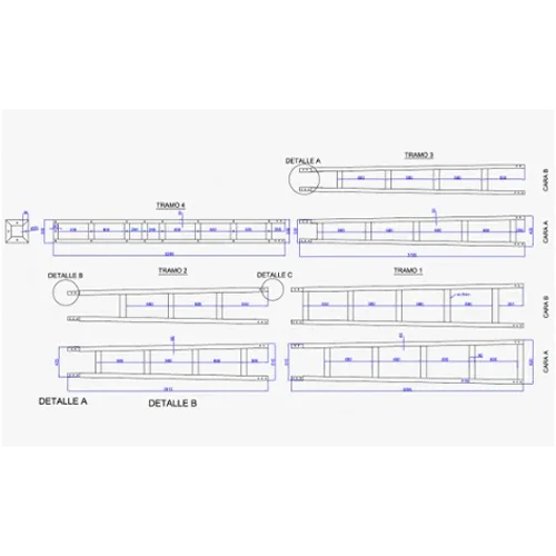 Torre Cuatripata Bornay P-750 12 m con Puntera
