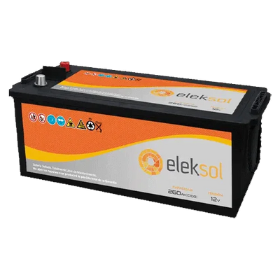 Batería Solar Eleksol 12V 260Ah ES260 Sellada