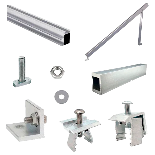 Estructura Aluminio Suelo Plano 10 Paneles