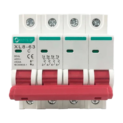 Magnetotérmico XL8-63 4P 32A 400V AC Curva C