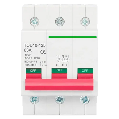 Magnetotérmico 3P 400V 125A Tongou TOD10-125