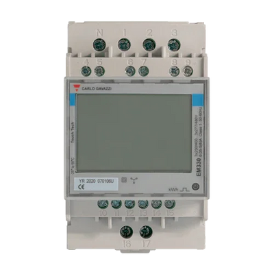 Wallbox Power Meter Trifásico 250A Carlo Gavazzi EM330