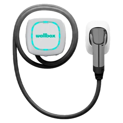 Cargador VE Wallbox Pulsar Max 7,4kW Cable 5m Blanco