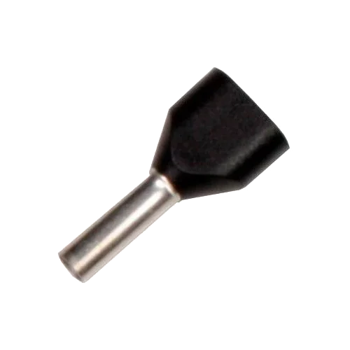 Puntera Doble Hueca Aislada Sofamel 1,5 mm² APF/D-1,50D Negra