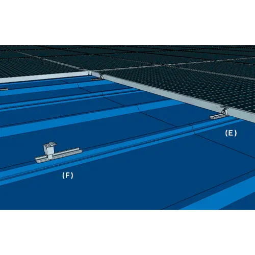 Estructura Aluminio Coplanar Chapa 8 Paneles con Microrail