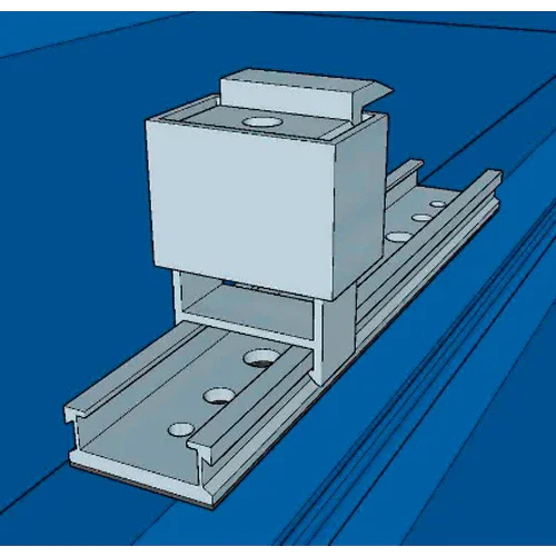 Estructura Aluminio Coplanar Chapa 9 Paneles con Microrail