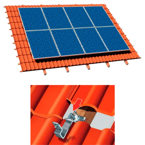 Estructura Aluminio Coplanar Salvatejas 4 Paneles