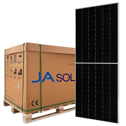 Palet 36 Paneles Bifaciales JA Solar 595W JAM72D40 MB Mono PERC 144 células