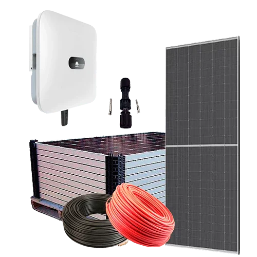 Kit Solar Híbrido Red 5kW Huawei SUN2000L-5KTL-M1 High Current Trifásico