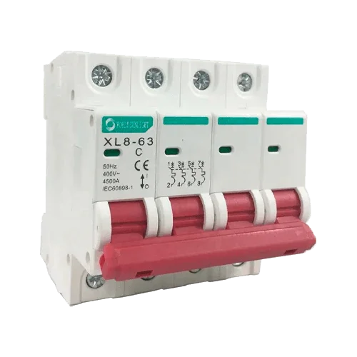 Magnetotérmico XL8-63 4P 10A 400V AC Curva C
