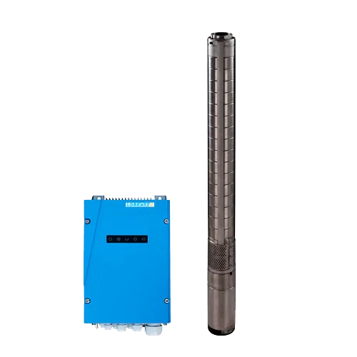 Bomba Solar Sumergible Lorentz PS2-4000 C-SJ8-15 13m³/h 80m Centrífuga con Controlador