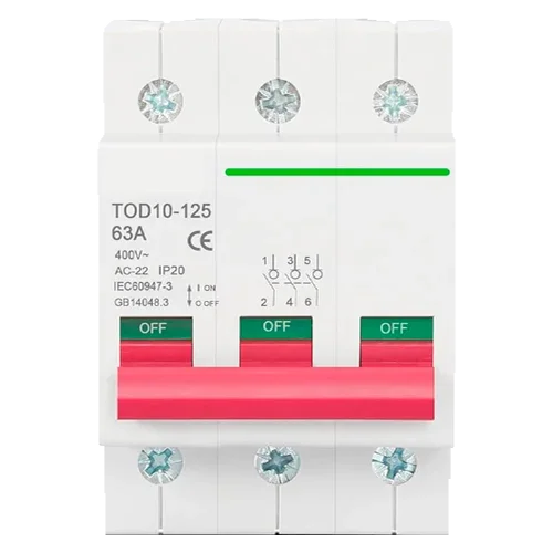 Magnetotérmico 3P 400V 100A Tongou TOD10-125