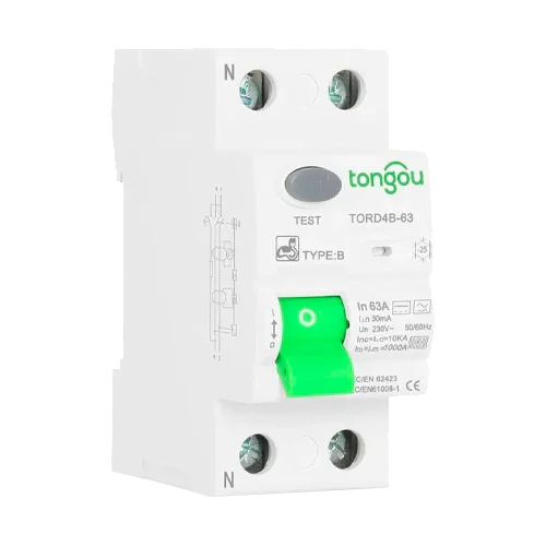 Diferencial Tipo B 2P 16A 30mA Tongou TORD4B-63