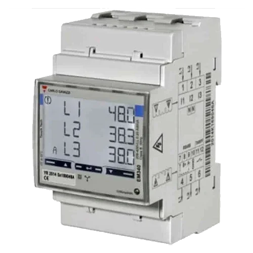 Wallbox Power Meter Trifásico 65A Carlo Gavazzi EM340