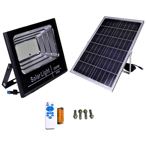 Proyector LED Solar 200W 200 LEDs 1250 lm JND-7451